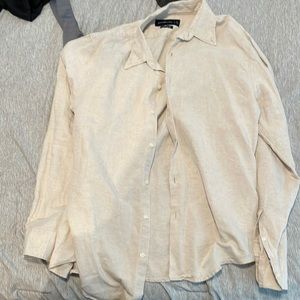 Linen button down